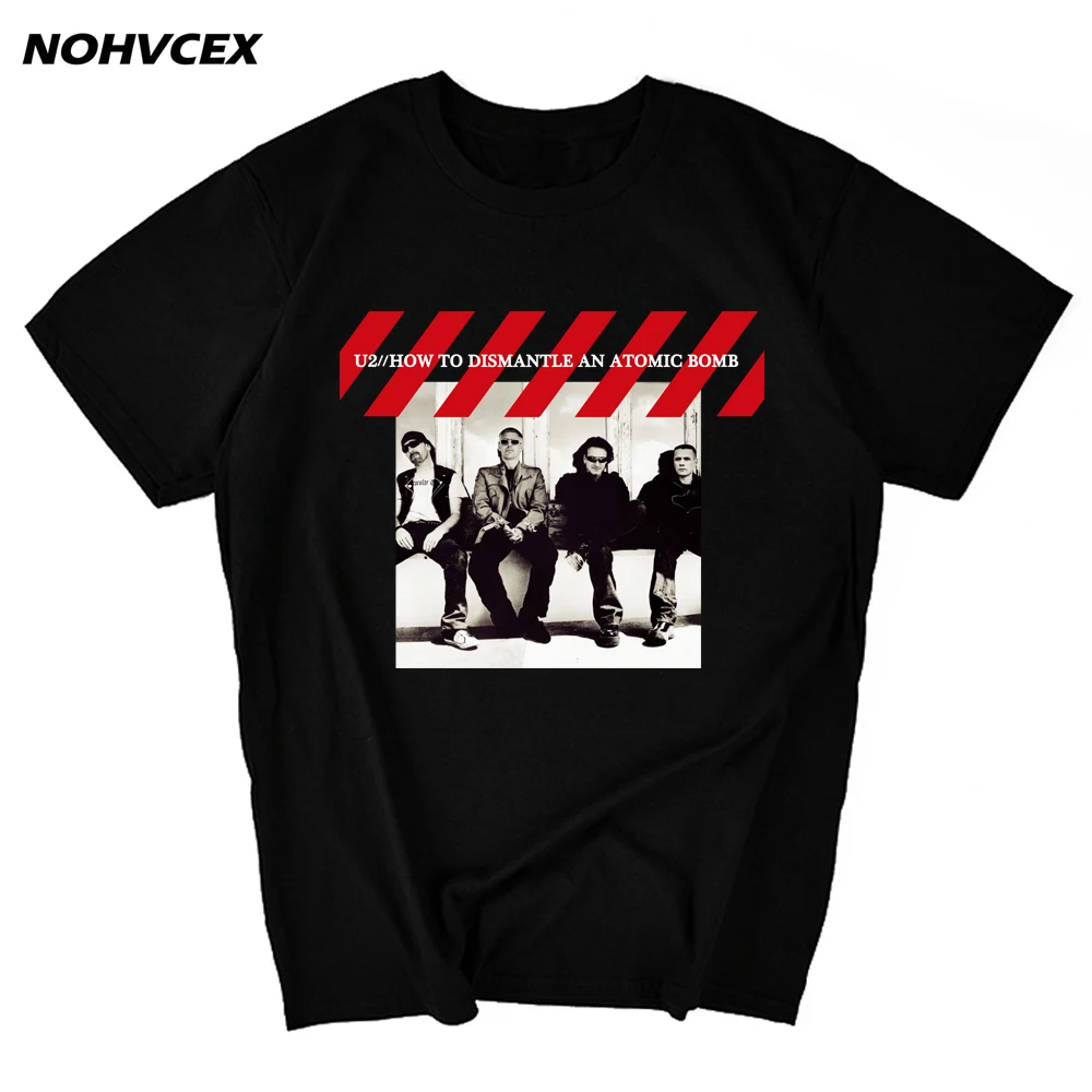 Rock Band U2 Joshua Tree T-Shirt Alternative Rock Korte Ærmer Månen Og Atar Design Tee