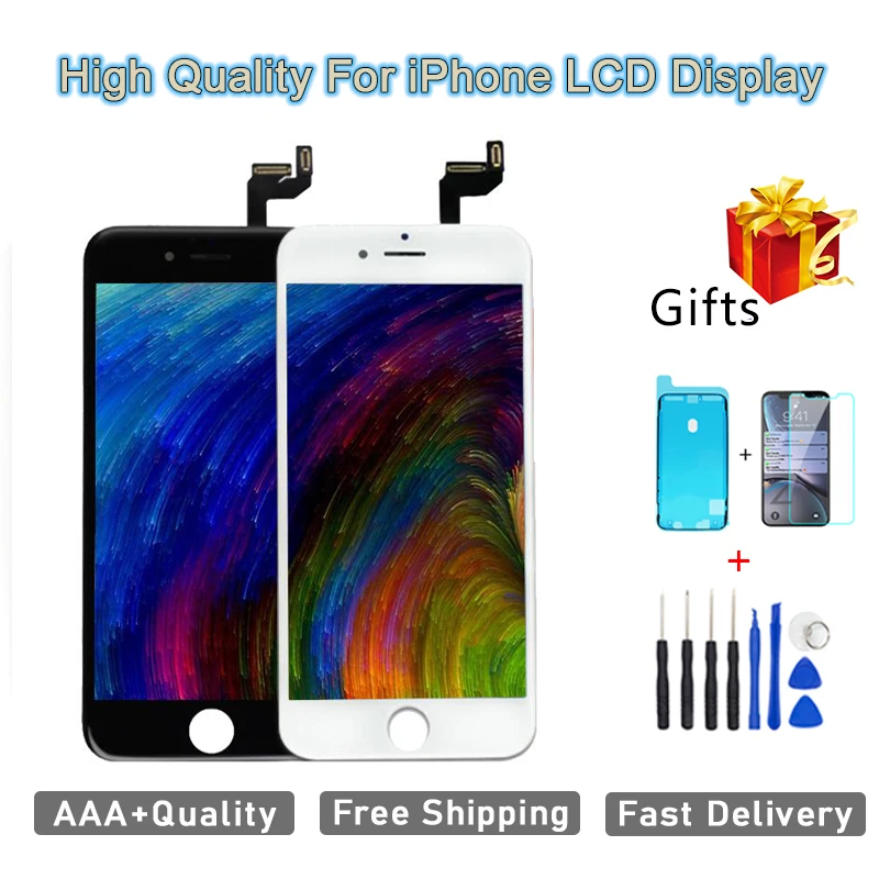 AAA+++ Kvalitet Pantalla Til iPhone 6 6S 7 8 Plus LCD-Skærm Til iPhone X XS MAX LCD-Touch Skærm Udskiftning Ingen Døde Pixel