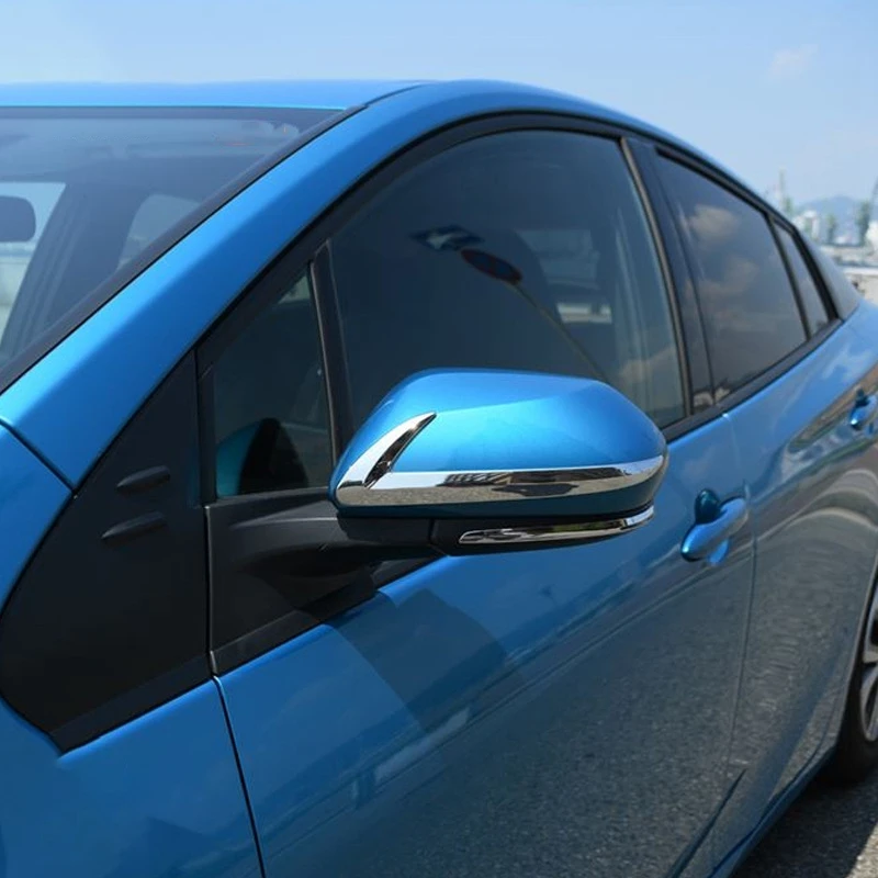 ABS Rear View Mirror, Spark Sticker Dækker Pynt Trim Ramme Bil Styling Tilbehør til Toyota Prius 50-Serien 2016-2019