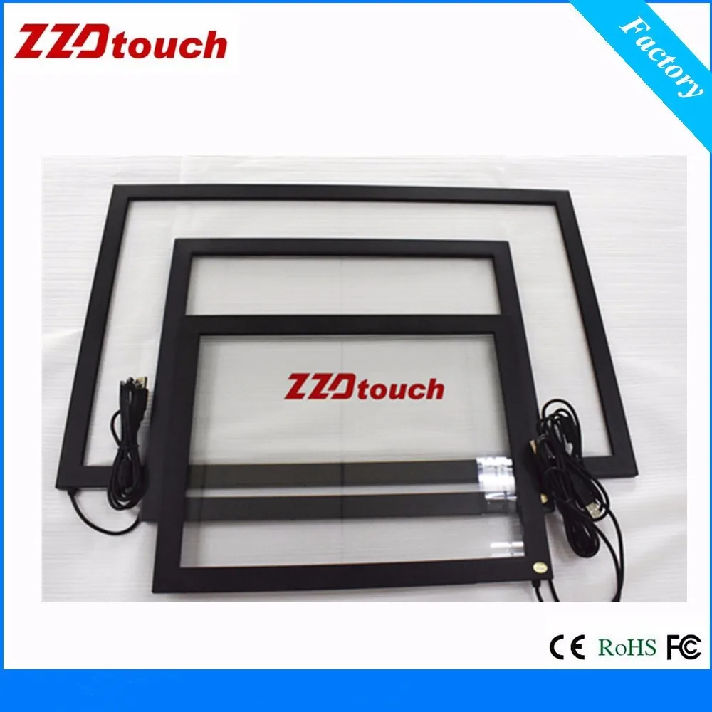 ZZDTOUCH 15 tommer touchscreen 2 point infrarød touch screen overlay usb IR touch ramme for en touch screen computer skærm
