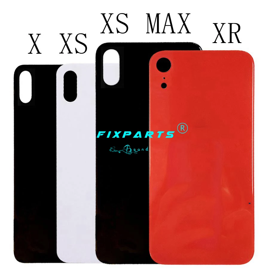 For iPhone-X XS ANTAL XR Batteri Cover Ægte Glas Reservedele XR XS XS Antal Case Til iphone XR Hvid Sort Ryg Tilfældet Døren