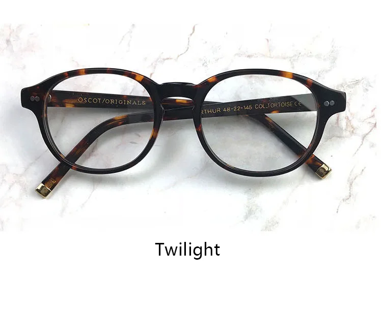 Runde Optiske Briller Rammer Nye Johnny Depp Briller Mænd Kvinder Luksus Mærke Vintage Design Håndlavet Acetat Stel