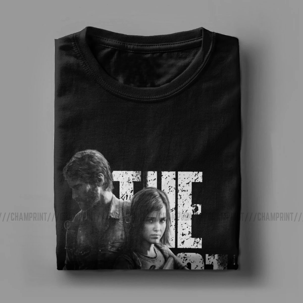 Den Sidste Af Os Ellie Joel-T-Shirt til Mænd Vintage-Pure Cotton t-Shirts Ildfluer Tlou Video, Spil, T-Shirts Trykt Toppe
