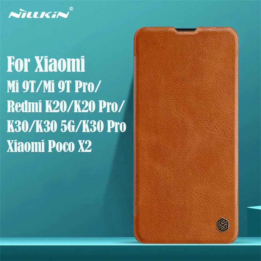 For Xiaomi Mi 9T Redmi K20 K30 Pro 5G Flip Case Mi9T Pro Dække Nillkin Qin Læder Flip Cover Kort Lomme Til Xiaomi X2 Poco