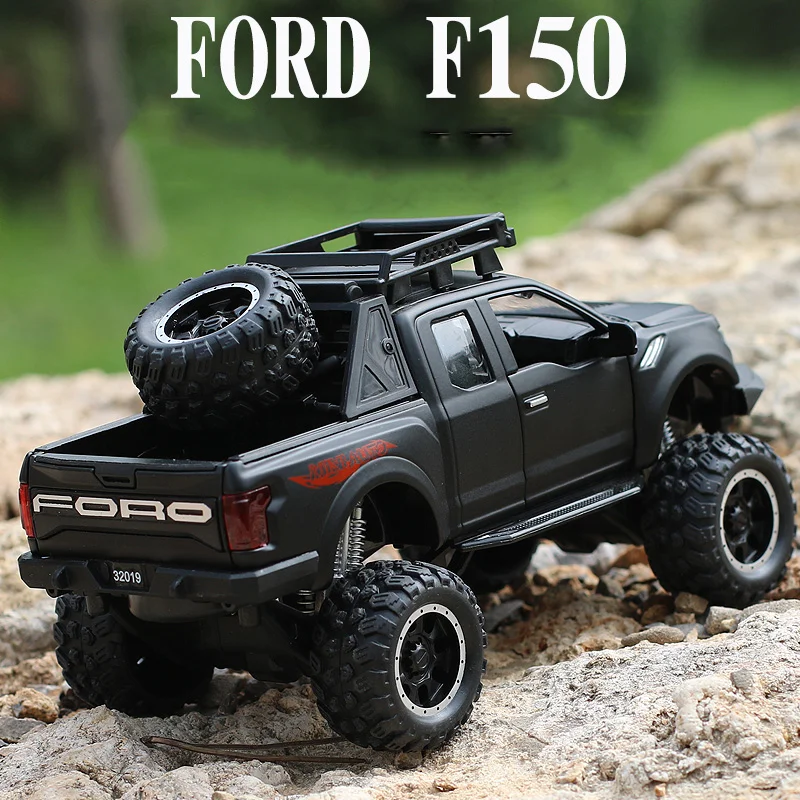 2020 Ny 1:32 Ford F150 Raptor Store Hjul MINIAUTO Trykstøbt Legering Bil Model Legetøj For Børn Gaver Kid Legetøj Bil terrængående SUV