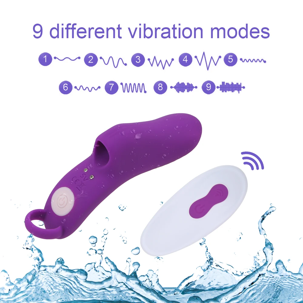 OLO 9 Frekvens Finger Vibrator Kvindelige Masturbator G-Spot Massage-Trådløst fjernbetjent Klitoris Stimulator Sex Legetøj til Kvinder