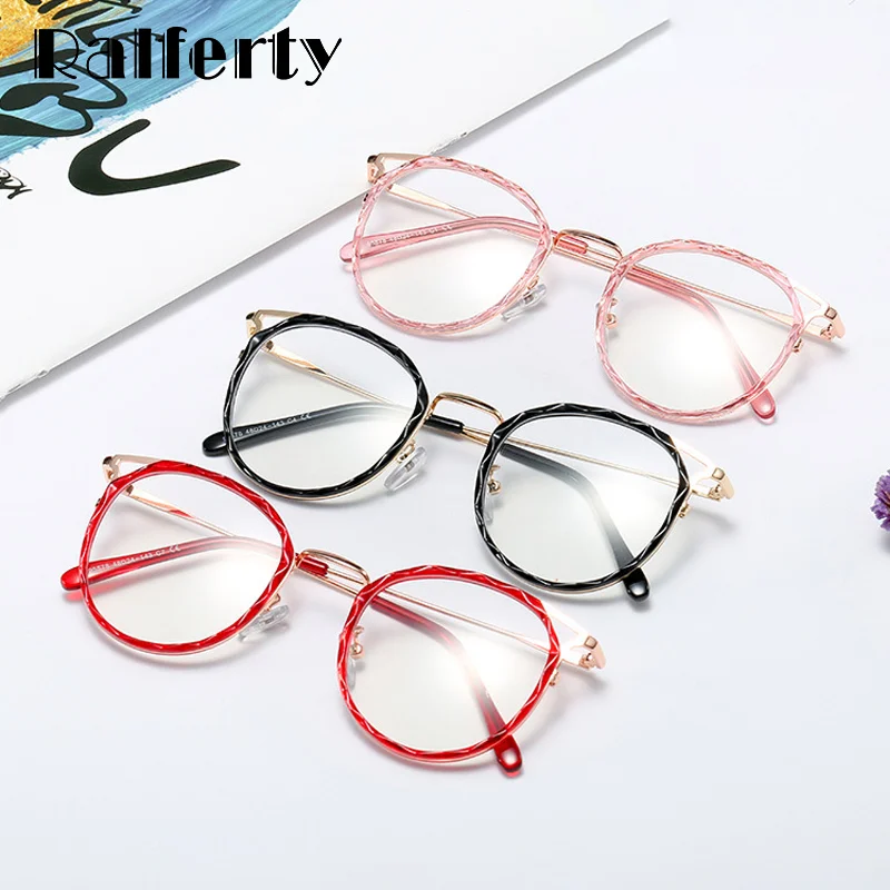 Ralferty 2020 Luksus Recept Klare Glas Kvinder Crystal Optiske Briller Ramme Kvinder Cat Eye Briller Forestilling F95578