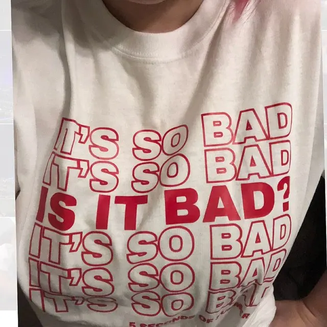 Hillbilly Kvinder Casual Bomuld Over Størrelsen 5 Sekunder af Sommer T-shirts til Kvinder Sommeren Kvindelige Brev, at Det Er Dårligt Sjove t-shirts 2019