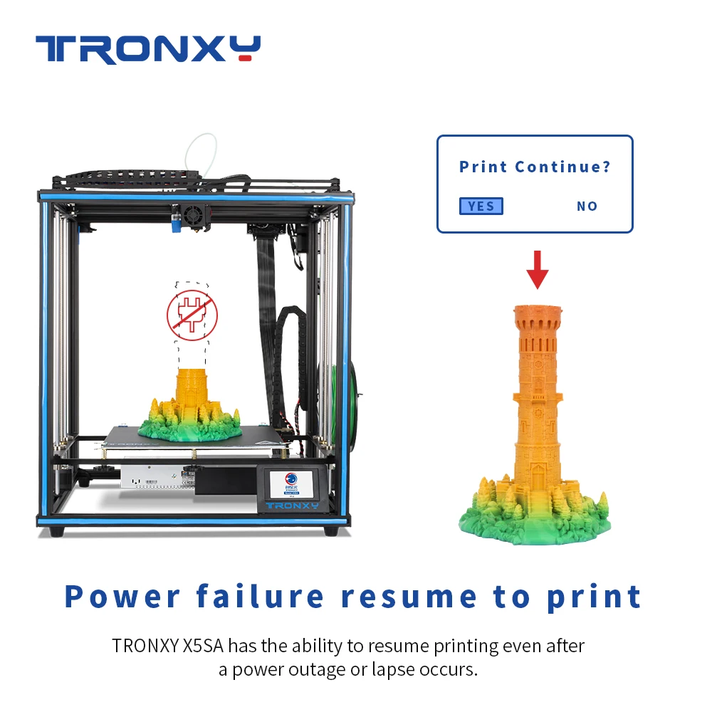 2020 Tronxy X5SA 24V Ny Opgraderet 3D Printer DIY Kits Metal Bygge Plade 3.5 Tommer LCD Touch-Skærm med Høj Præcision Auto-Nivellering