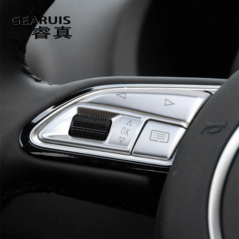 Bil styling Atuo rat knapperne Trim dekoration Rammen Dækker klistermærker til Audi A3 8V S3 Indvendigt Tilbehør
