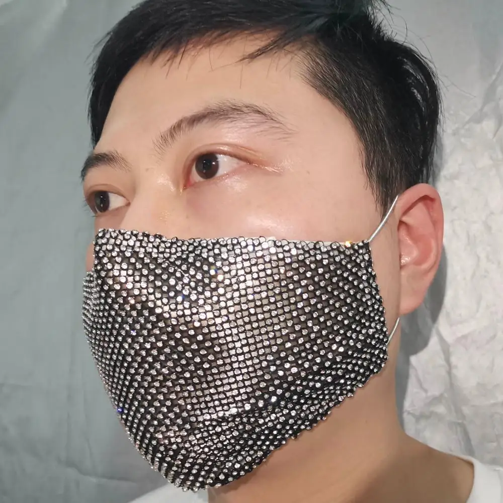 Nyhed Sjove Crystal Maske for Kvinder\Mænd Vaskbar ansigtsskærm Protectice Masker med PM2.5 Filtre, som passer til enhver Fest Arrangementer