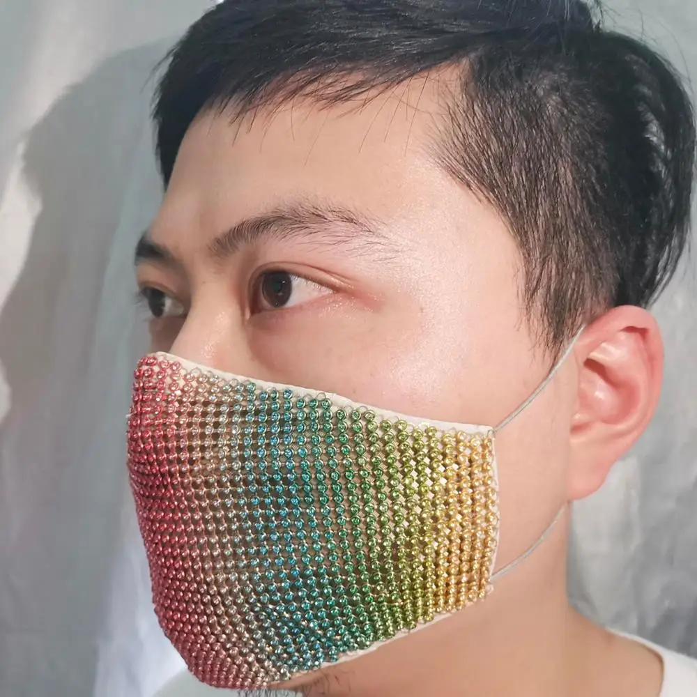 Nyhed Sjove Crystal Maske for Kvinder\Mænd Vaskbar ansigtsskærm Protectice Masker med PM2.5 Filtre, som passer til enhver Fest Arrangementer