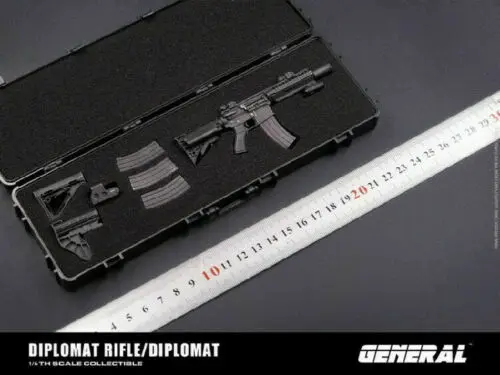 GA-005 1/6 Skala Våben Sæt Metal Pistol Model DIPLOMAT Automatisk Riffel Legetøj Til 12