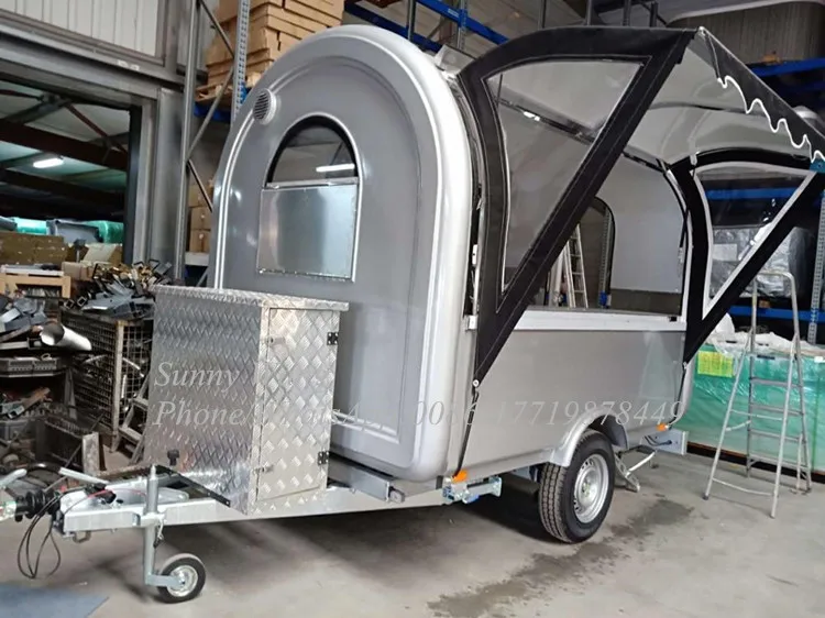 Mad Trailer Catering Lastbil Mobile Hotdog Indkøbsvogn Hurtigt Campingvogn Og Butik, Kiosk Mobile Køkken Van