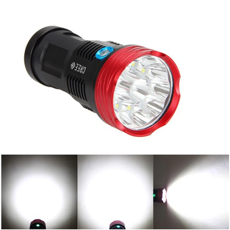 Super Kraftig LED Lommelygte 10stk XML-T6 3 Mode Lys Taktisk Lommelygte USB-Genopladelige Linterna Lampe Vandtæt Fiskeri Lanterne