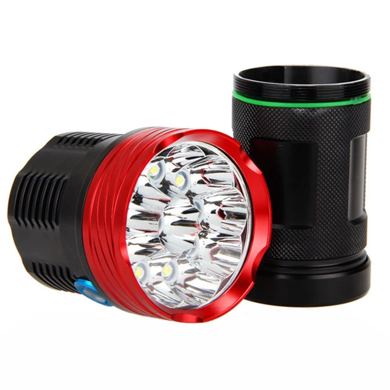 Super Kraftig LED Lommelygte 10stk XML-T6 3 Mode Lys Taktisk Lommelygte USB-Genopladelige Linterna Lampe Vandtæt Fiskeri Lanterne