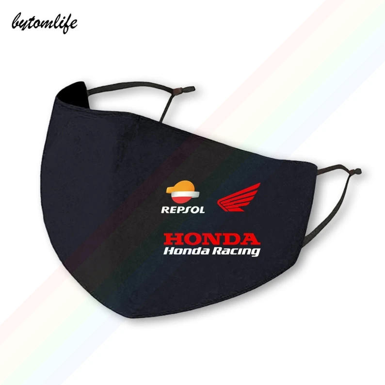Repsol Honda Racing Team Motorcykel Motorrad Sport Maske Klassiske Udskrivning Vaskbar Åndbar Genanvendeligt Polyester Munden Maske