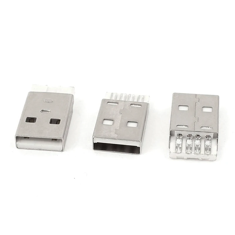 55pcs DIY USB 2.0 Type Lodde 4 Pin han Stik Stik Stik Stik