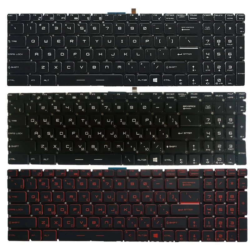 NYE russiske laptop tastatur Til MSI GT62VR GT72 GT72S GS73VR GT72VR GT73VR GS60 GS70 WS60 RU tastatur