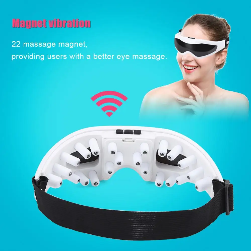 Electric Eye Massager Maske Magnet Vibrationer Eye Care Enhed Anti Træthed Rynke Eye Beskyttelse Sundhed Eye Care Skønhed Massageapparat
