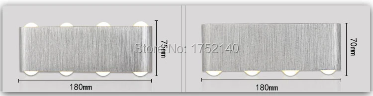 Børstet sølv Italien Væg Sconce. LED væglampe spejl lys baggrund lys hall/midtergangen/hotel/mall belysning teknik