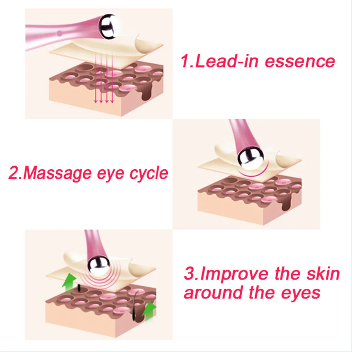 Mini Electric Vibrationer Eye Massager Electric Eye Massager Anti Aging Wrinkle Eye Patch Relief Fjernelse Rynke Mørk Cirkel Værktøj