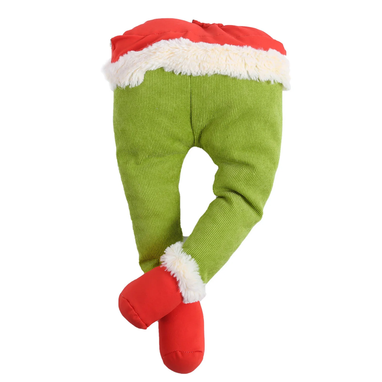 Christmas Santa Claus Kunstige Ben Form Pendent Dukke Xmas Tree Hængende Ornament Part Prop Hjem Døren Ferie Dekoration