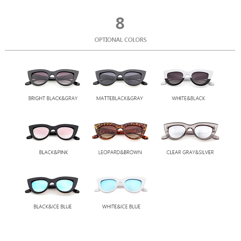 RBRARE Retro Tyk Ramme Cat Eye Solbriller Kvinder, Damer Mode Brand Designer Mirror Linse Cateye solbriller Til Kvinder