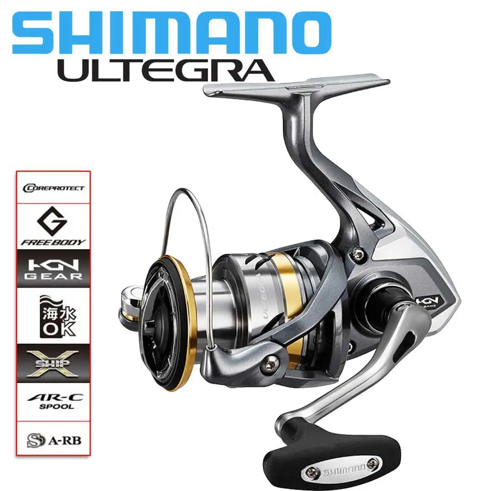 SHIMANO fiskehjul ULTEGRA Spinning hjul 1000HG/2500HG/C3000HG/4000XG/C5000XG 6.0/6.2:1 Vandtæt system Havvand/ ferskvand