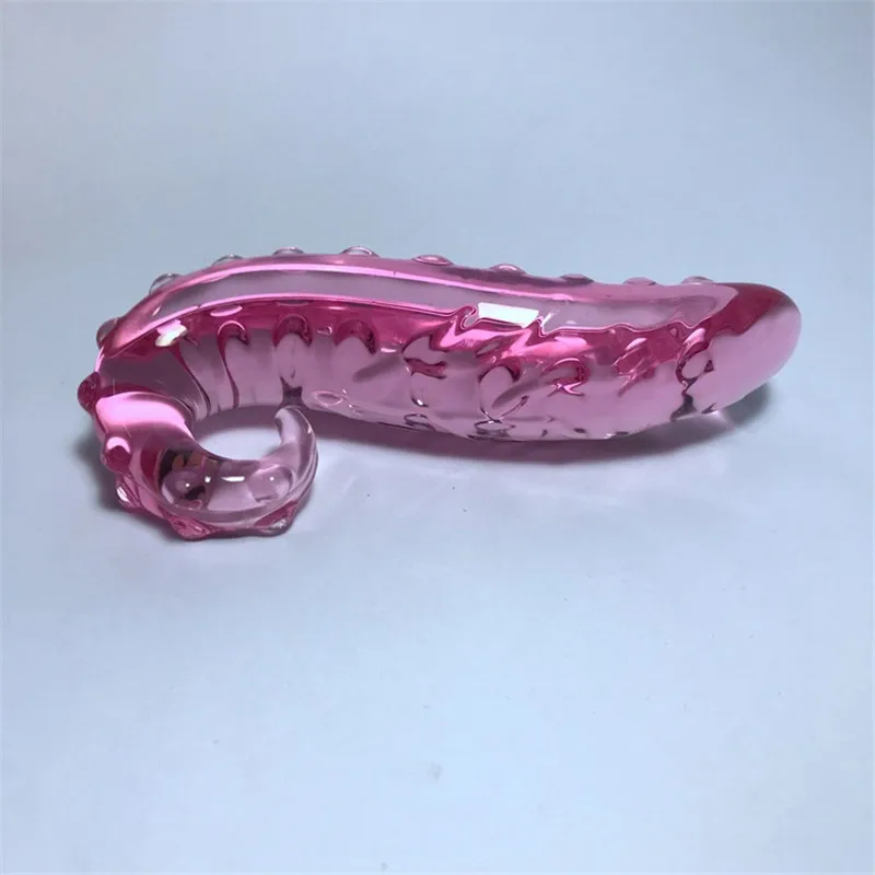 Pink Pyrex Glas Dildo Kunstig Penis Crystal Falske Anal Plug Prostata Massager Onanere G Spot Sex Legetøj For Homoseksuelle Kvinder Mænd