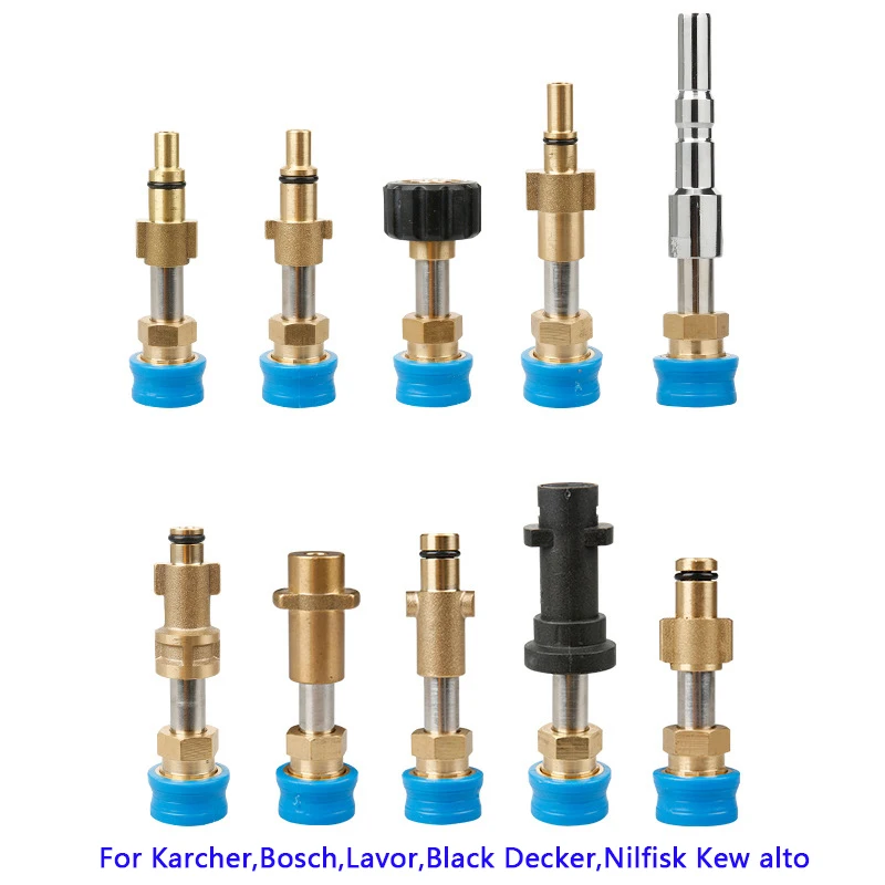 Konverter Stik Til Karcher,Bosch,Lavor,Black Decker,Nilfisk Kew alto Montering til 1/4 Quick Release Socket