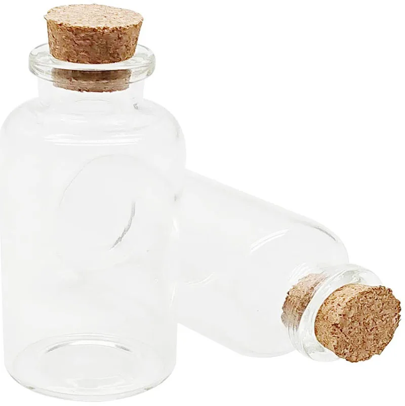 30 mL korkprop-Glas Flasker med Klart Glas, Flasker, 24 Stk