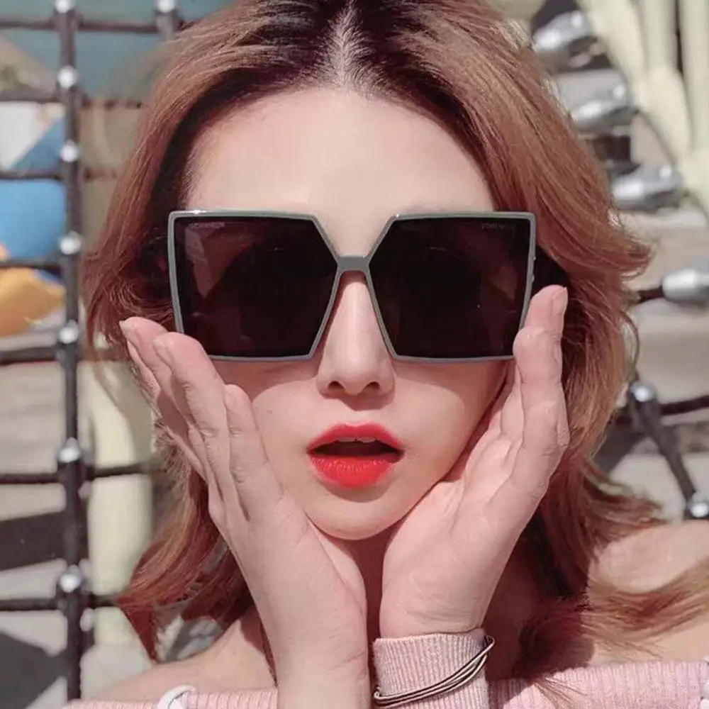 Uregelmæssig Square Solbriller Kvinder Vintage Stor Ramme Polygon Sol Briller Mode Gradient Brillerne UV400 lentes de sol mujer