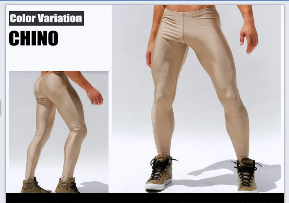 Mænd Høj Stretch Stramme Bukser Lange Bukser Legging Pant Mærke Sexet Designet Med Lav Talje Sweatpants I Fuld Længde