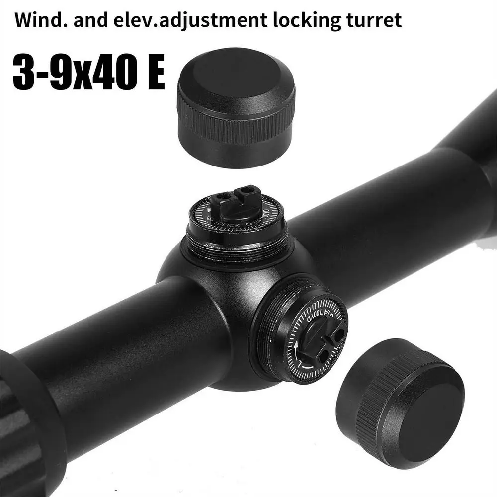 3-9x40EG Optisk Jagt Riffelsigte med Rød/Grøn tændt for Air Rifle Optik Jagt Sniper Scope Syn W/Par