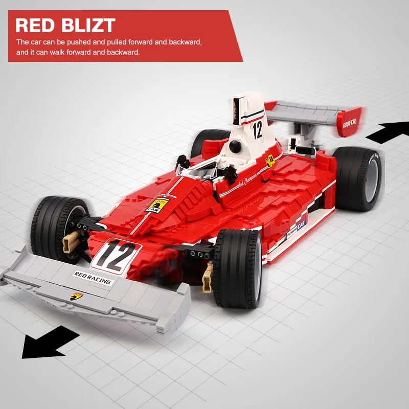 XB03023 2405 PC ' er TECHNIC Serien Racing Bil Formel Bil Model Ferraris Model byggesæt Stacking Blokke Legetøj For Børn