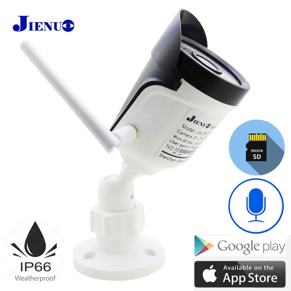 JIENUO IP-Kamera Wifi 720P 960P 1080P HD-Lyd Udendørs Vandtæt Trådløst Cctv Sikkerhed IPCam Infrarød Overvågning Hjem Kamera
