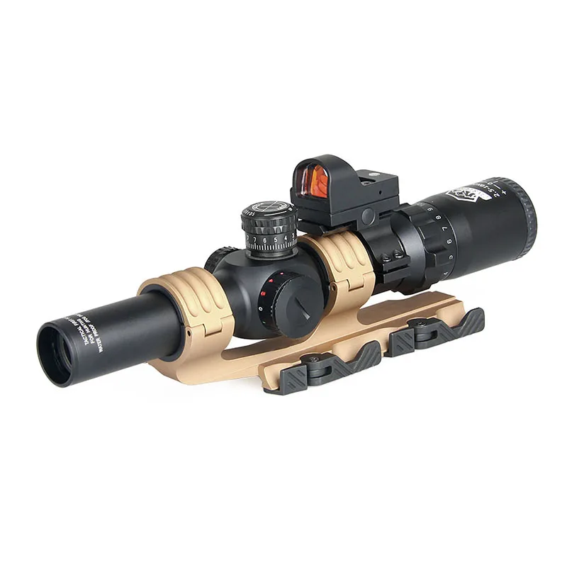 Canis Latrans 2.5-10X26 Rifle Anvendelsesområde + 1X 2MOA mini Red dot sight + Anvendelsesområdet Mount Taktiske Optisk Rifle anvendelsesområde for Jagt OS1-0345