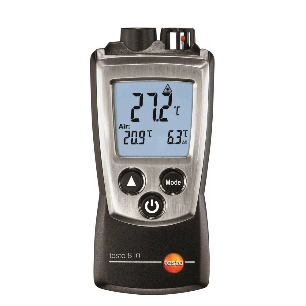 NTC Temperatur Måleren Oprindelige Testo 810 Infrarød Termometer -30~+300 °C Pyrometer Ikke-kontakt med Baggrundslys Termometer