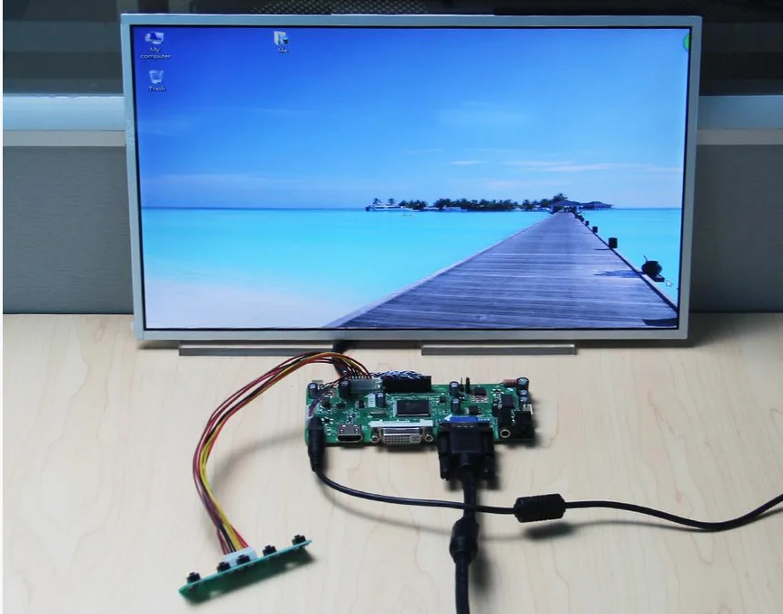 Yqwsyxl Control Board Monitor Kit for N140BGE L22 N140BGE-L13 N140BGE-LA3 HDMI+DVI+VGA-LCD-LED-skærm-Controller Board-Driver
