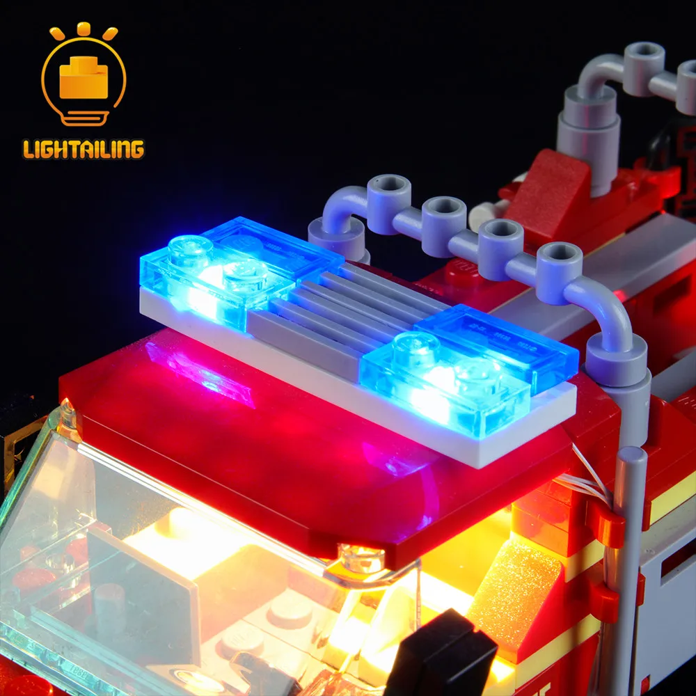 LIGHTAILING LED Lys Kit Til 60231 CITY-Serien brandchef Svar Lastbil Toy byggesten Belysning