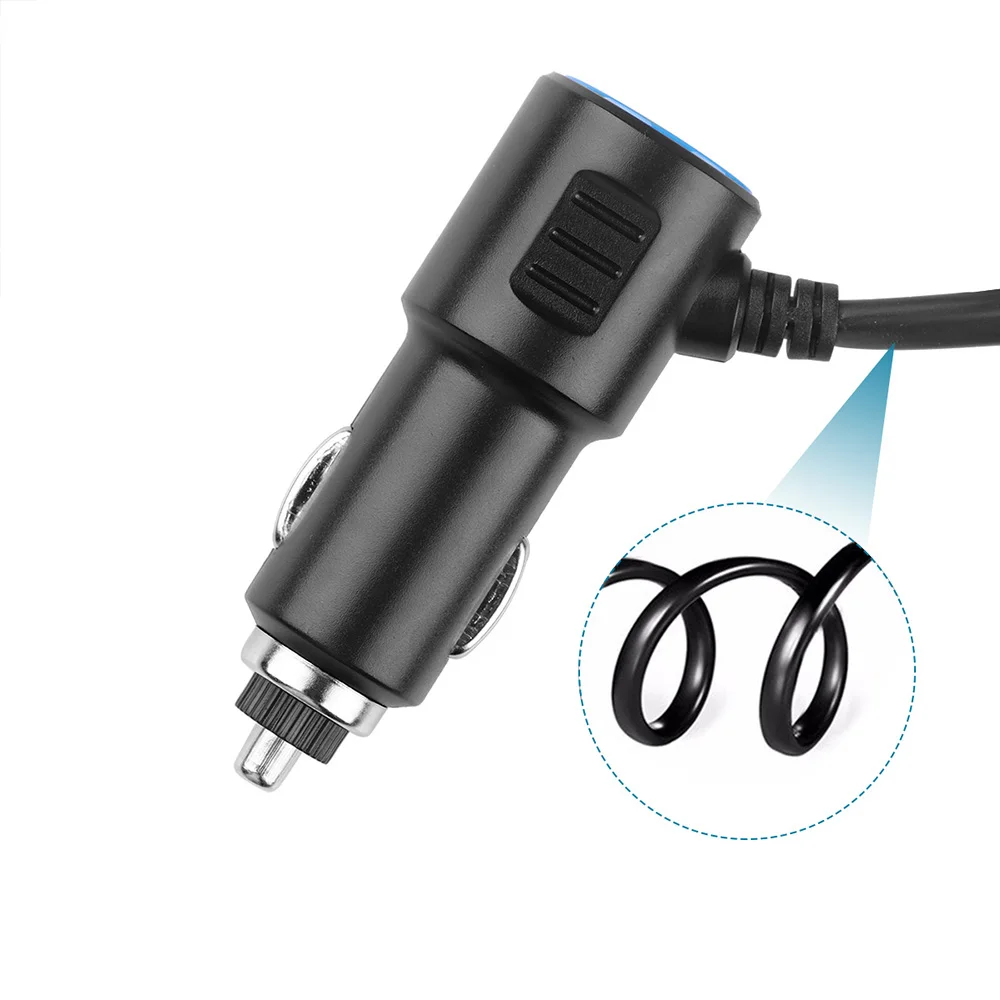 3-i-1 Cigaret Lighter Power Adapter Stik Splitter 3.1 A 12V-24V USB Bil Oplader Til iPhone Smartphone Bil DVR Kit GPS