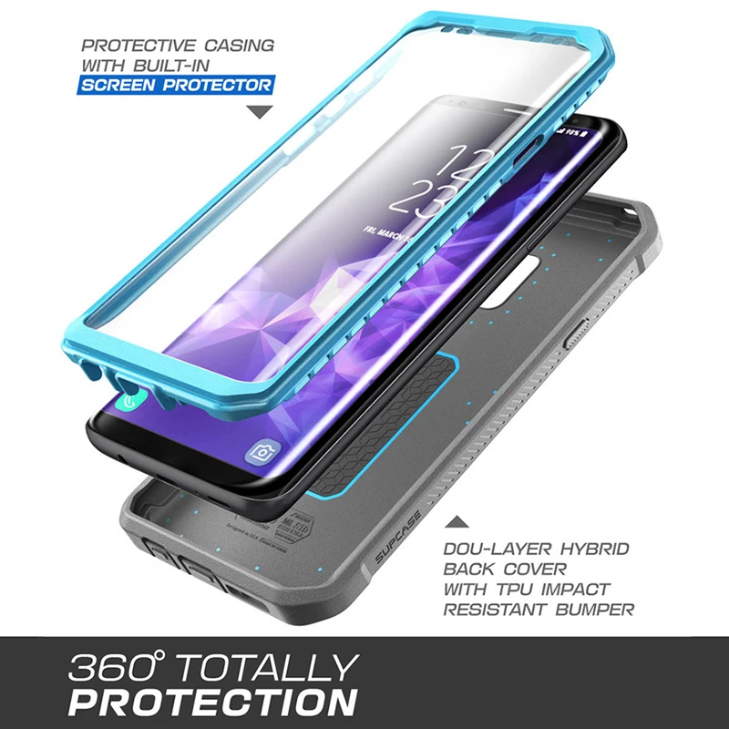 For Samsung Galaxy S9 Plus Tilfælde SUPCASE UB Pro Full-Body Robust Hylster, etui, med Indbygget Skærm Beskytter Dække