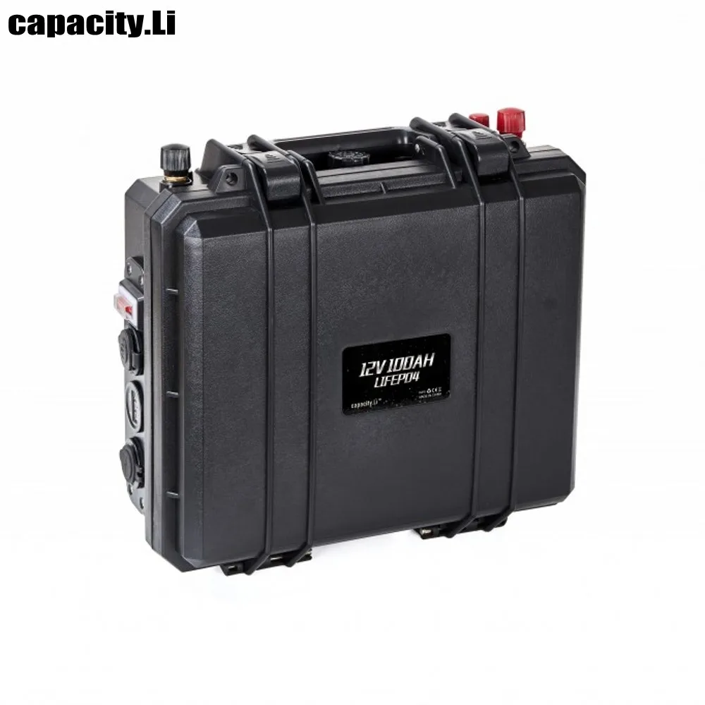 12V lifepo4 genopladeligt batteri 100ah 200AH fosforsyre RV batteri med BMS og cigarettænder for RV og inverter