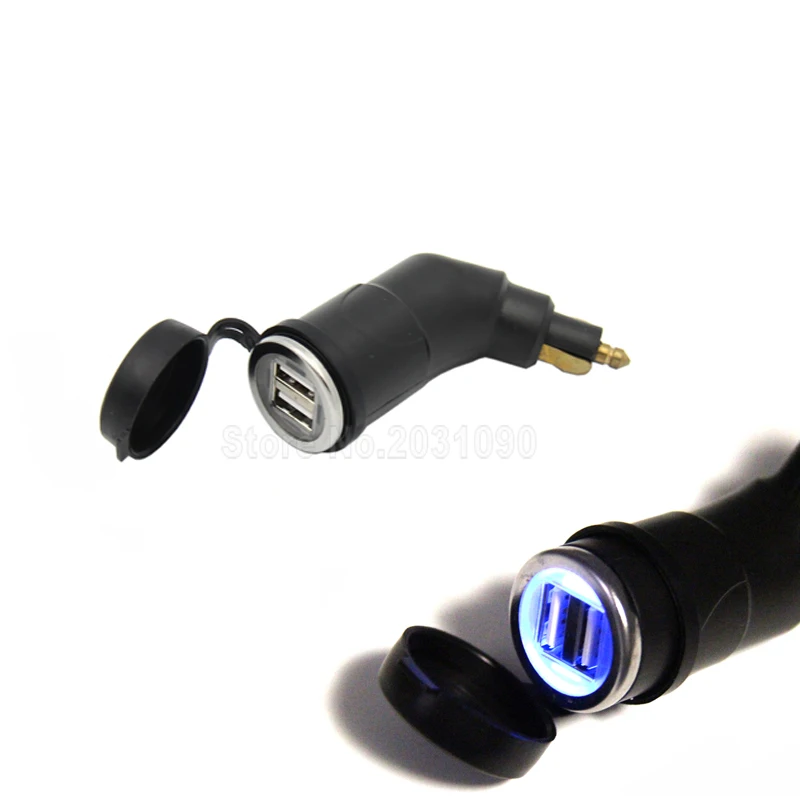 For BMW F 650/700/800 GS R 1200 GS Dobbelt USB Oplader 2-Port strømstik 5V 4.2 EN Adapter LED-Lys Til Ipad Iphone