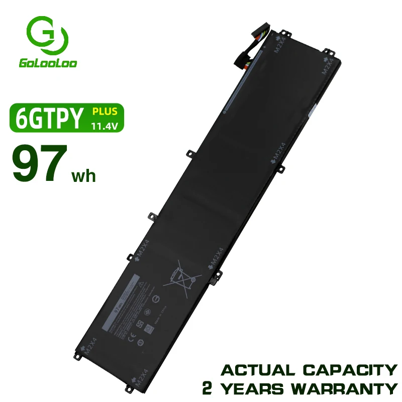 Golooloo 11.4 V 97Wh 6GTPY Ny Laptop Batteri til DELL Precision 5520 5530 til DELL XPS 15 9570 9560 P56F-001 P83F001 Notebook