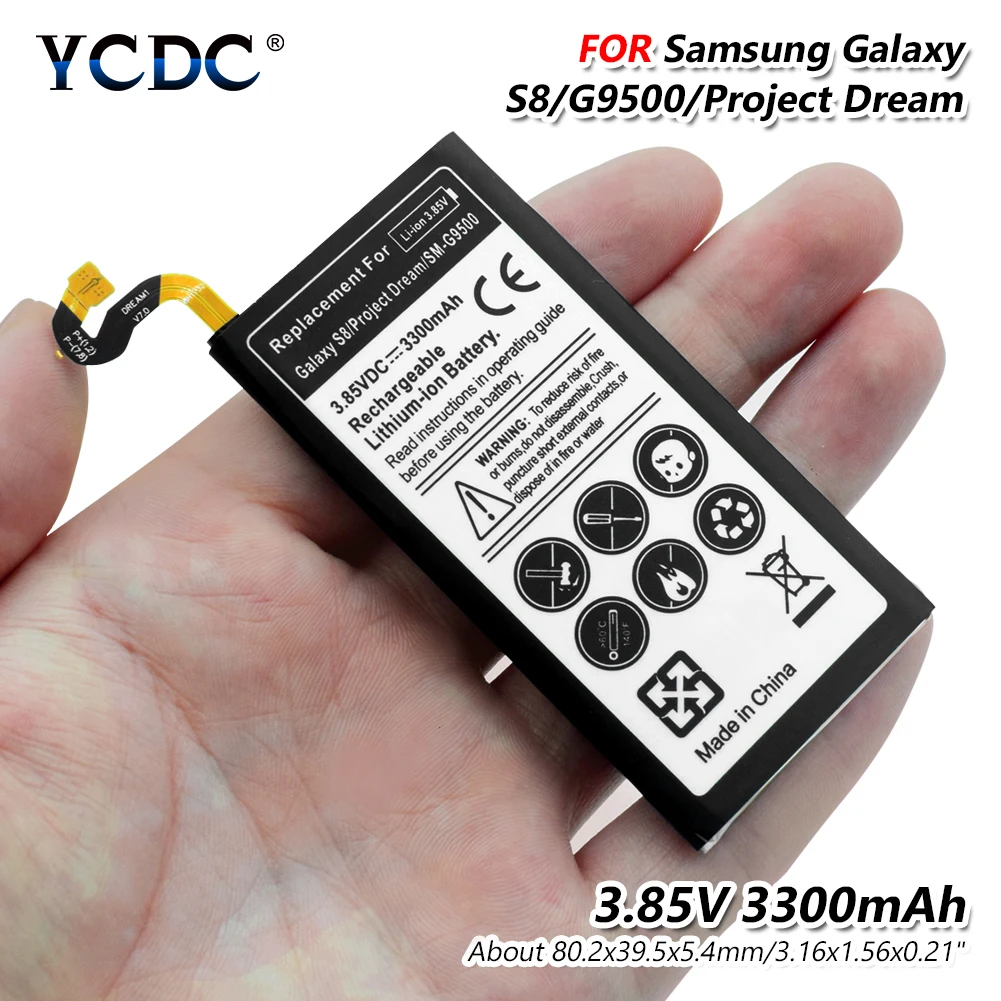 2019 Lithium YCDC Udskiftning Mobiltelefon Batteri Til Samsung Galaxy S7 G9300 G930F G930 Ægte Telefonen Genopladelige Batterier 3300mAh