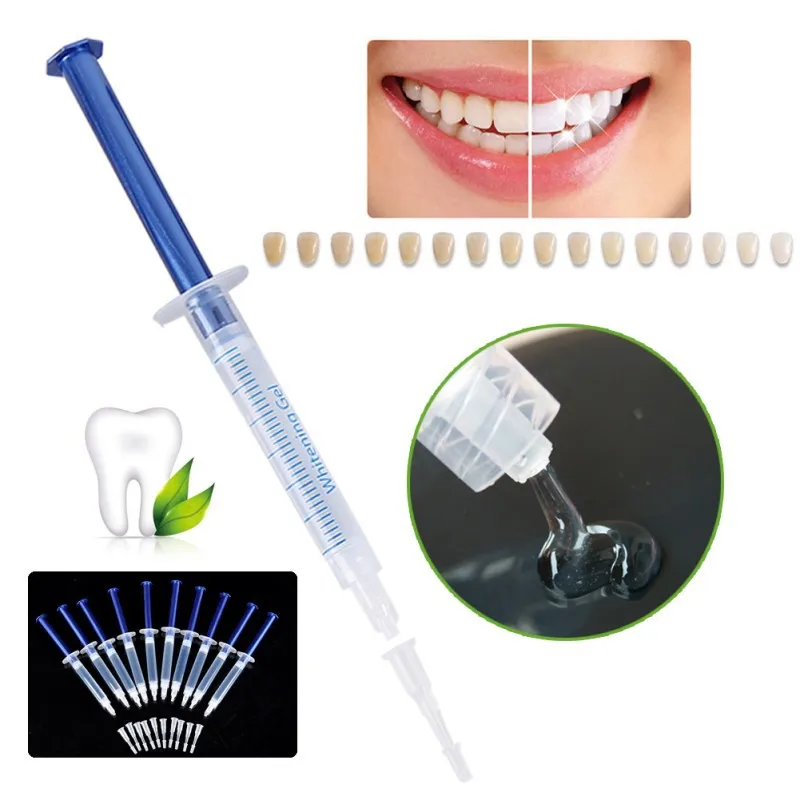 Tandblegning Kit Tandblegningsmiddel Gel Strips Mund Vagt Kontrast Kort Sæt Dental Desensibilisering Gel Pleje Tilbehør