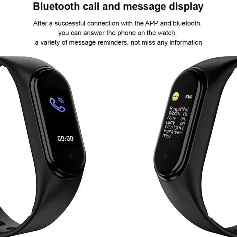 M5 Smart Armbånd Sport Smart Armbånd Puls, Blodtryk Smartband Bluetooth-Pulsmåleren Ur M5 Smart Ur