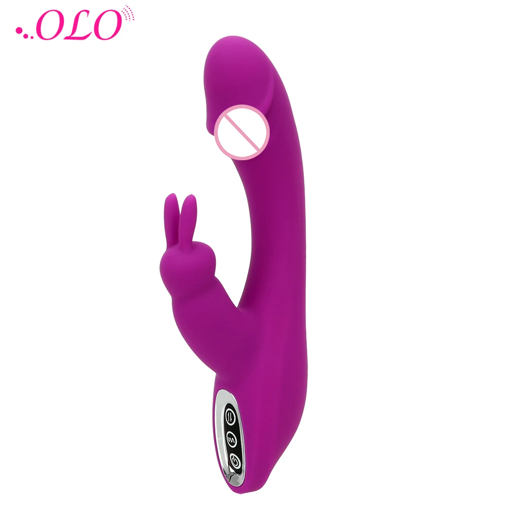 OLO 12 Hastigheder Rabbit Vibrator G-spot Massager Klitoris Stimulator Kvindelige Onani sexlegetøj sexlegetøj Til Kvinder